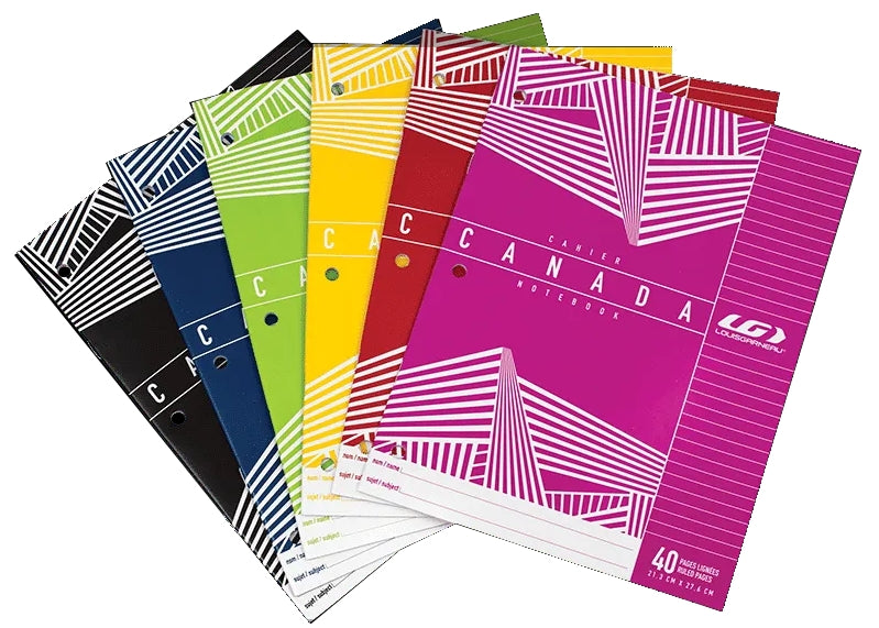 Cahier Canada LG 40 pages  (1 unité)