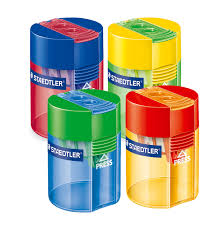 Taille-crayon double, plastique, rond ( 1 unité)