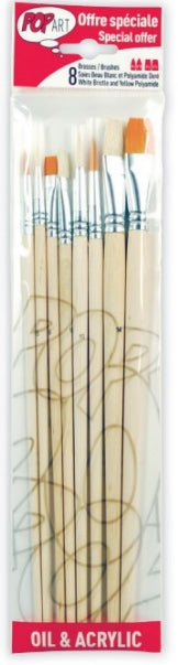 Ensemble de pinceaux, embouts variés