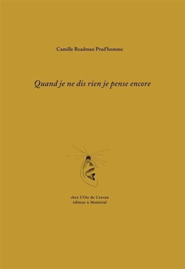 Quand je ne dis rien, je pense encore